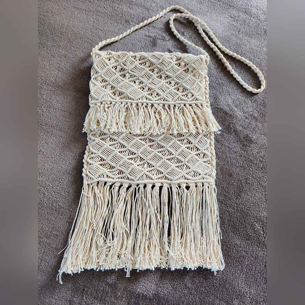 Macrame bag natural color